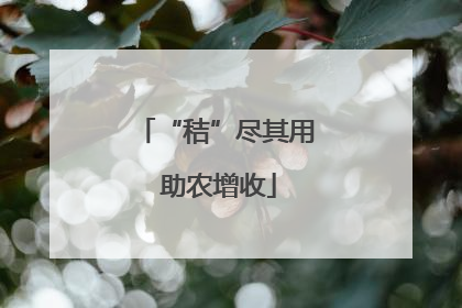 “秸”尽其用 助农增收