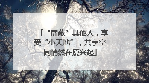 “屏蔽”其他人，享受“小天地”，共享空间悄然在厦兴起