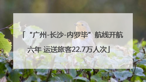 “广州-长沙-内罗毕”航线开航六年 运送旅客22.7万人次