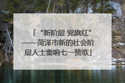 “新阶层 党旗红”——菏泽市新的社会阶层人士奏响七一赞歌
