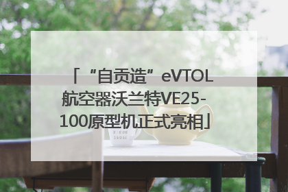 “自贡造”eVTOL航空器沃兰特VE25-100原型机正式亮相