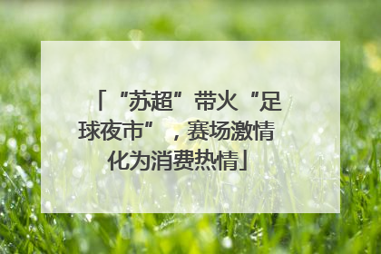 “苏超”带火“足球夜市”，赛场激情化为消费热情