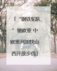 “钢铁驼队”驰欧亚 中欧班列加快山西开放步伐