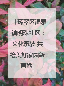 环翠区温泉镇明珠社区：文化筑梦 共绘美好家园新画卷