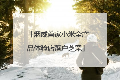 烟威首家小米全产品体验店落户芝罘