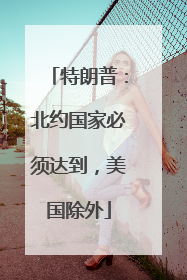 特朗普：北约国家必须达到，美国除外