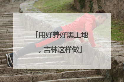 用好养好黑土地，吉林这样做