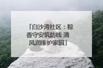 白沙湾社区：粽香守安筑防线 清风润廉护家园