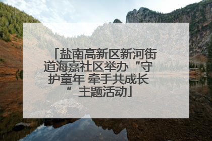 盐南高新区新河街道海嘉社区举办“守护童年 牵手共成长”主题活动