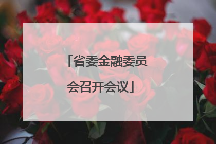 省委金融委员会召开会议