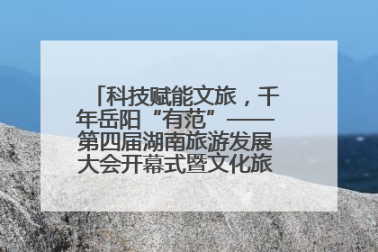 科技赋能文旅，千年岳阳“有范”——第四届湖南旅游发展大会开幕式暨文化旅游推介会侧记