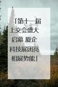 第十一届上交会盛大启幕 厦企科技展团亮相展势能