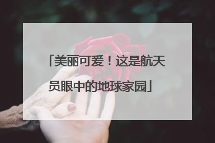 美丽可爱！这是航天员眼中的地球家园