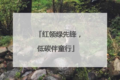 红领绿先锋，低碳伴童行