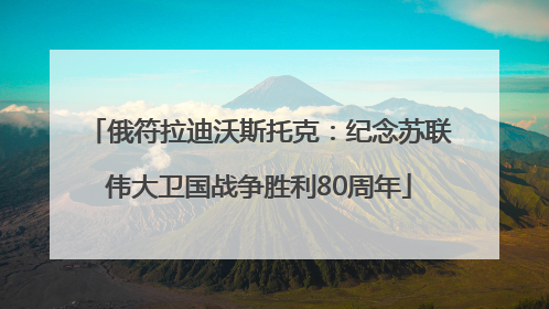 俄符拉迪沃斯托克：纪念苏联伟大卫国战争胜利80周年