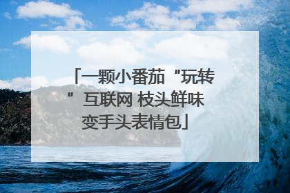 一颗小番茄“玩转”互联网 枝头鲜味变手头表情包