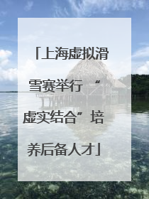 上海虚拟滑雪赛举行 “虚实结合”培养后备人才