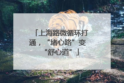 上海路微循环打通，“堵心路”变“舒心道”