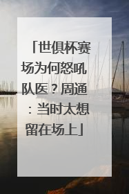 世俱杯赛场为何怒吼队医？周通：当时太想留在场上