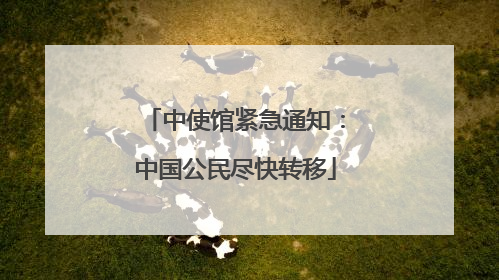 中使馆紧急通知：中国公民尽快转移
