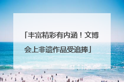 丰富精彩有内涵！文博会上非遗作品受追捧