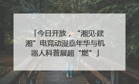 今日开放，“湘见·建湘”电竞动漫嘉年华与机器人科普展超“燃”