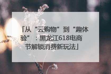 从“云购物”到“趣体验”：黑龙江618电商节解锁消费新玩法