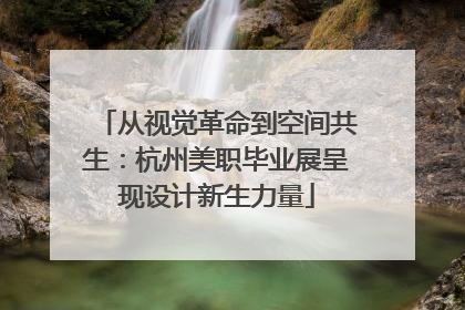 从视觉革命到空间共生：杭州美职毕业展呈现设计新生力量