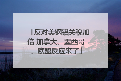 反对美钢铝关税加倍 加拿大、墨西哥、欧盟反应来了