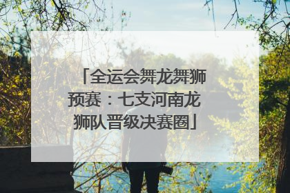 全运会舞龙舞狮预赛：七支河南龙狮队晋级决赛圈