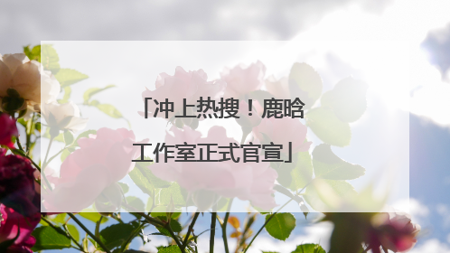 冲上热搜！鹿晗工作室正式官宣