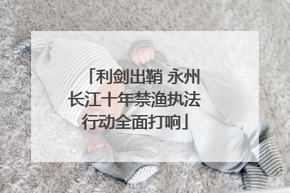 利剑出鞘 永州长江十年禁渔执法行动全面打响