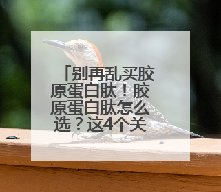 别再乱买胶原蛋白肽！胶原蛋白肽怎么选？这4个关键指标教你挑到最优品