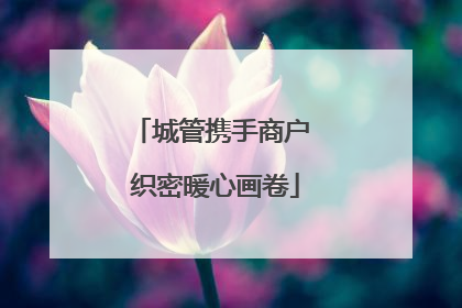 城管携手商户 织密暖心画卷