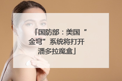 国防部：美国“金穹”系统将打开潘多拉魔盒