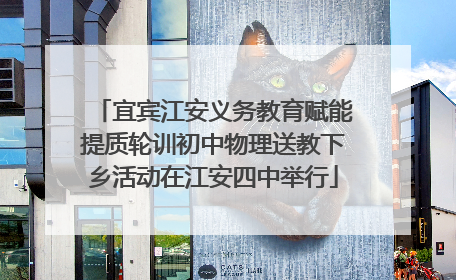 宜宾江安义务教育赋能提质轮训初中物理送教下乡活动在江安四中举行