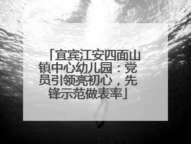 宜宾江安四面山镇中心幼儿园：党员引领亮初心，先锋示范做表率