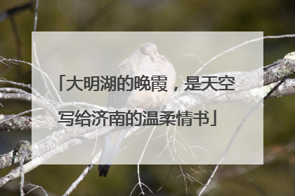 大明湖的晚霞，是天空写给济南的温柔情书