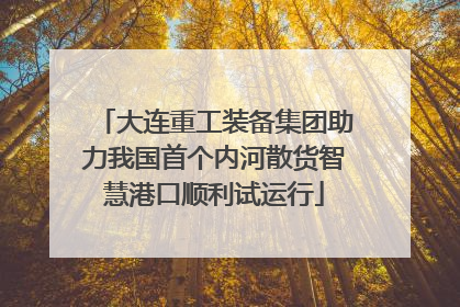 大连重工装备集团助力我国首个内河散货智慧港口顺利试运行