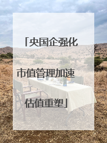 央国企强化市值管理加速估值重塑