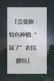 奈曼旗：特色种植“鼓了”农民腰包