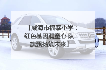 威海市福泰小学：红色基因润童心 队旗飘扬筑未来