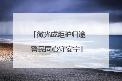 微光成炬护归途 警民同心守安宁