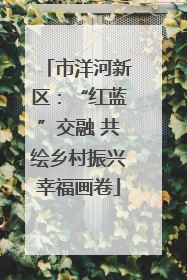 市洋河新区：“红蓝”交融 共绘乡村振兴幸福画卷