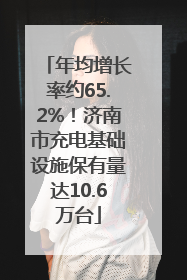 年均增长率约65.2%！济南市充电基础设施保有量达10.6万台