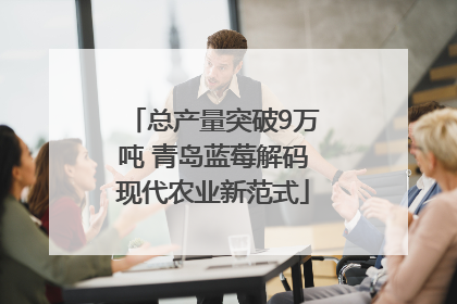总产量突破9万吨 青岛蓝莓解码现代农业新范式