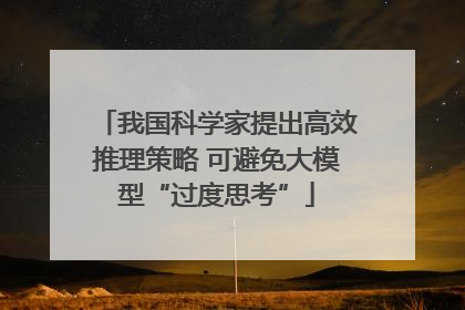 我国科学家提出高效推理策略 可避免大模型“过度思考”