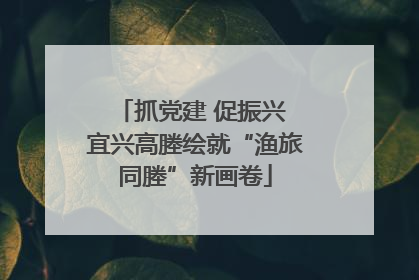 抓党建 促振兴 宜兴高塍绘就“渔旅同塍”新画卷