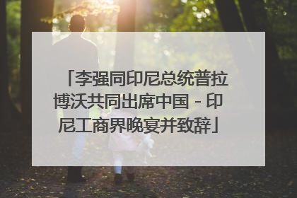 李强同印尼总统普拉博沃共同出席中国－印尼工商界晚宴并致辞