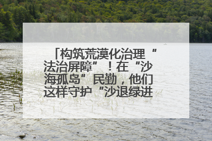 构筑荒漠化治理“法治屏障”！在“沙海孤岛”民勤，他们这样守护“沙退绿进”的生态奇迹